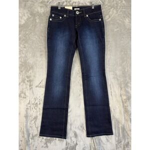 Y2K Guess Womens Dark Wash Bootcut Jeans‎ Size 24 Low Rise Denim Pants New